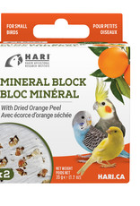 hari Hari Mineral Block for Small Birds - Dried Orange Peel - 35g - 2 pack