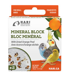 hari Hari Mineral Block for Small Birds - Dried Orange Peel - 35g - 2 pack