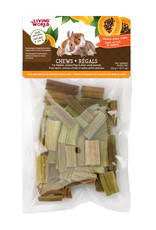 Living World Small Animal Chews - Papaya Stalk Cubes - 20 g