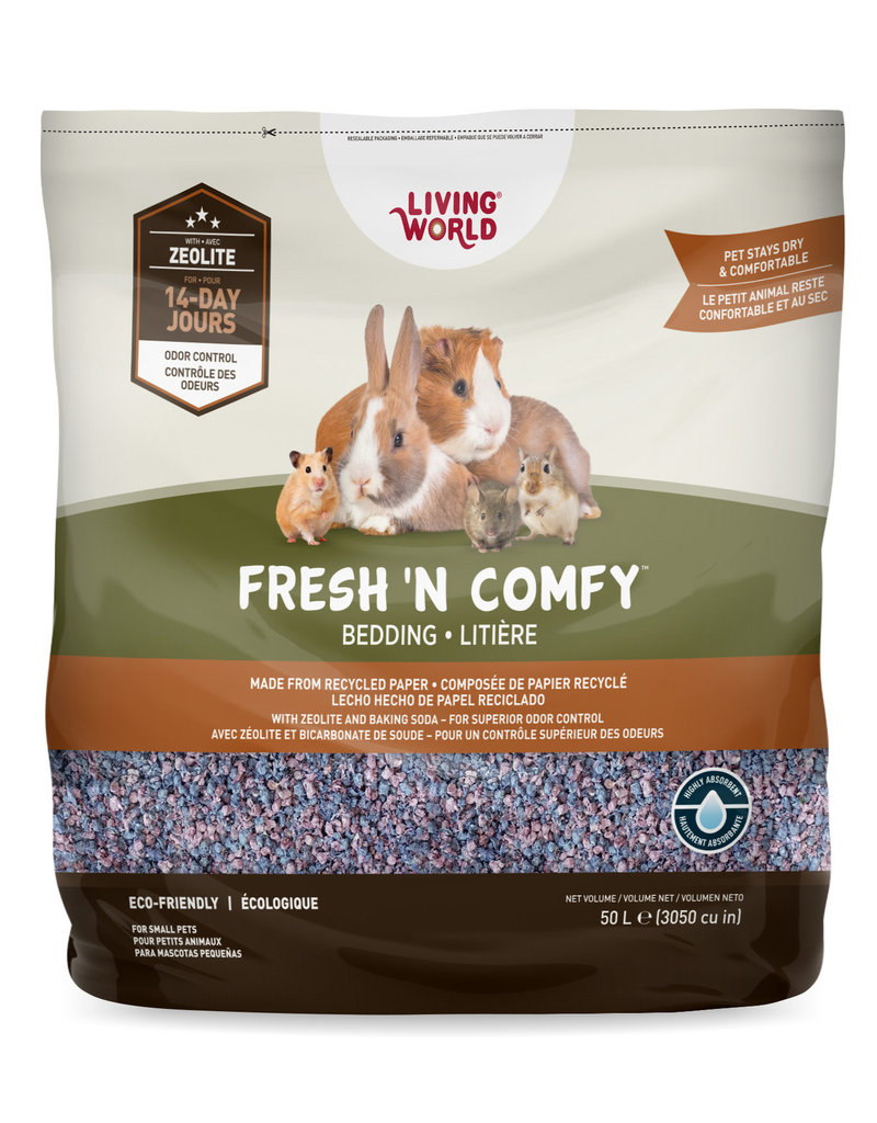 Living World Fresh ‘N Comfy Small Animal Bedding 50L - Confetti