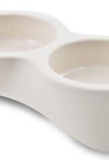 Bergamo Dog Bowl Nuvola Doppia White 2 x 600mL