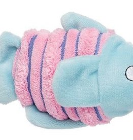 Bud-Z Pink and Blue Fish Cat Toy 4.5in