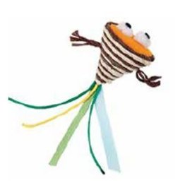 Bud-Z Weaving Rope Cone with Eyes Cat Toy 2.5in