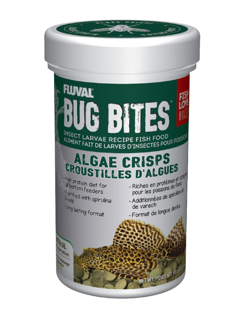 Fluval Fluval Bug Bites Algae Crisps - 100g