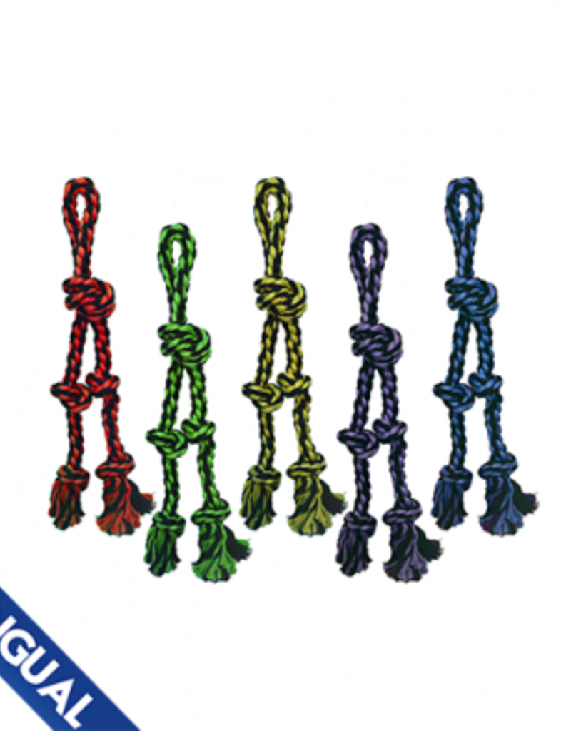 Multiple Nuts for Knots Rope Tug with 2 Danglers 15"