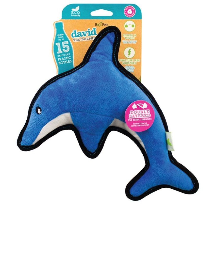 Beco Beco Recycled Rough & Tough Soft David the Dolphin - Medium