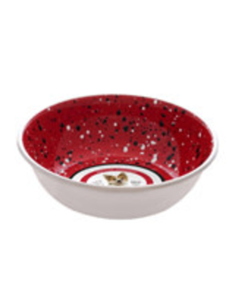 Dogit Dogit Stainless Steel Non-Skid Dog Bowl - Red Speckle - 350 ml (11.8 fl.oz.)
