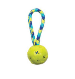 K9 Fitness by Zeus Ball Tug with TPR Ball Encasing Tennis Ball - 22.86 cm (9 in)