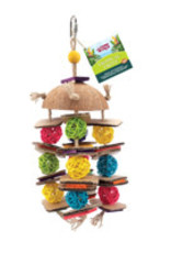 Living World Tropical Trove Coconut with Wicker Balls Bird Toy