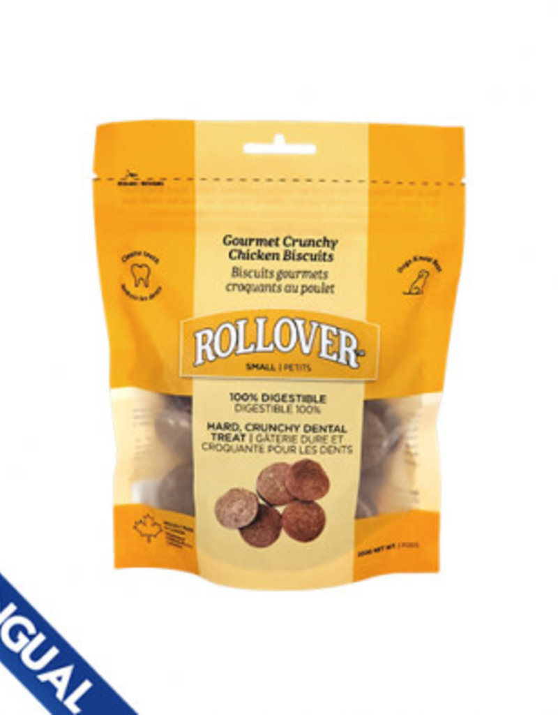 Rollover Rollover Gourmet Crunchy Chicken Biscuit Dog Treat - Small 300g