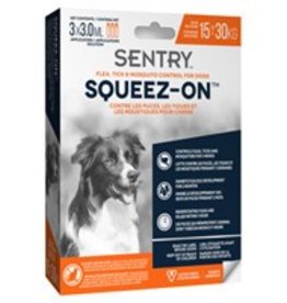 Sentry Sentry Squeeze-On Flea, Tick & Mosquito Control for Dogs (15-30 kg)