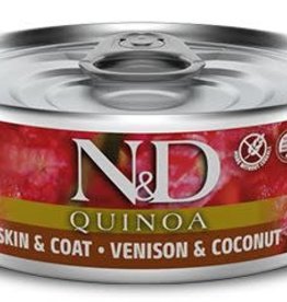 ND ND Quinoa Grain Free Skin and Coat Venison and Coconut Cat 2.8oz