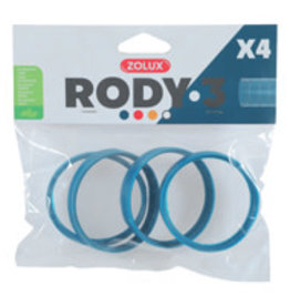 Zolux Zolux Rody3 Connector Ring - Blue - 4 pack