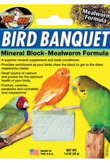 Zoo Med Zoo Med Bird Banquet Mineral Block - Mealworm Formula - 1 oz