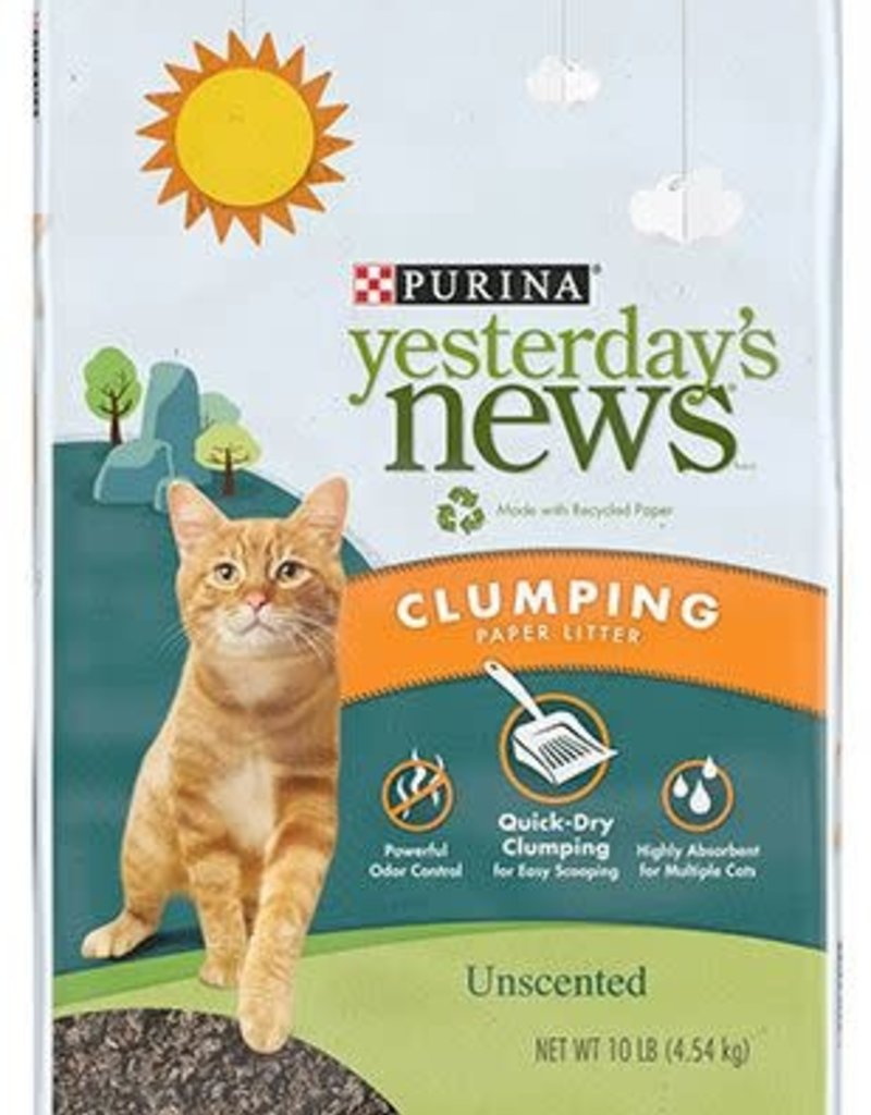Purina Yesterday's News Original Clumping Unscented Cat Litter 10lb