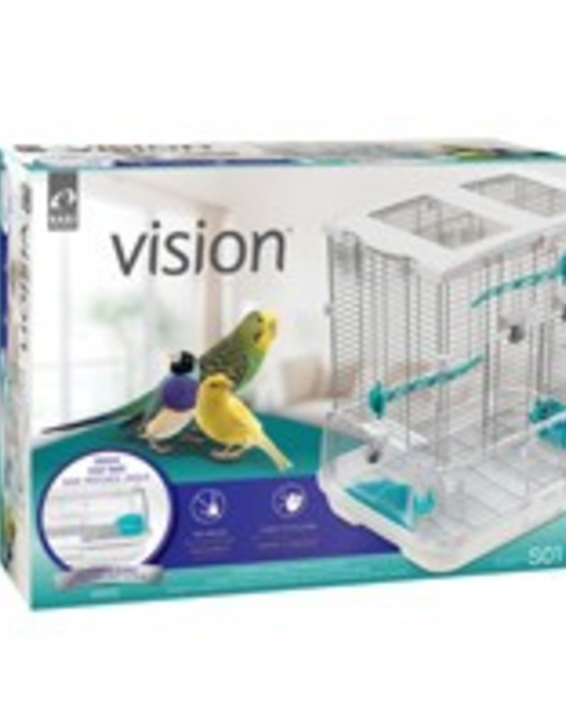 Vision Bird Cage for Small Birds (S01) - Small Wire - Single Height - 18.7 x 14.6 x 20 in