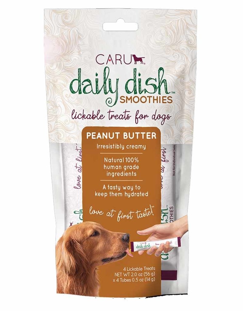 Caru Caru Daily Dish Smoothies for Dogs - Peanut Butter 4pk.