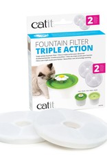 Catit Catit 2.0 Triple Action Fountain Replacement Filter - 2 pk