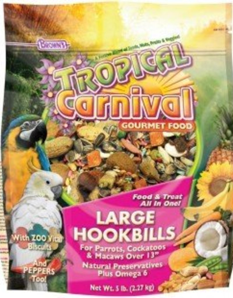 Tropical Carnival Natural Large Hookbill Food 5lbs