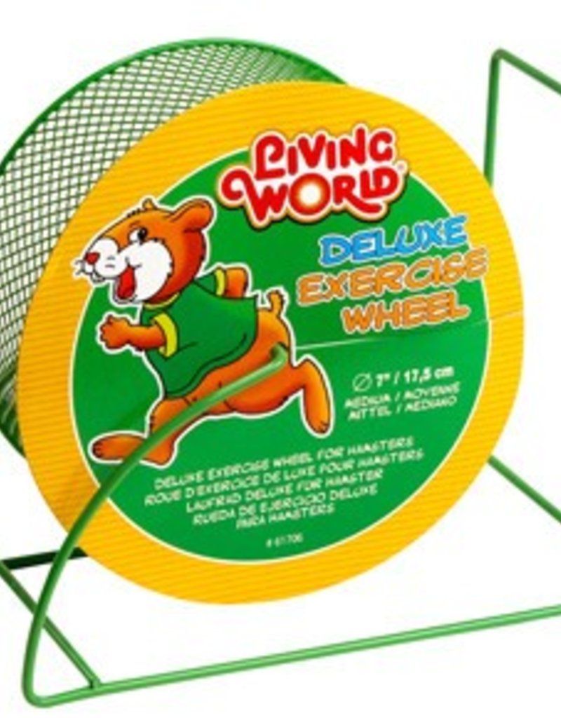Living World Deluxe Exercise Wheel - Green - 17.5 cm