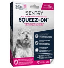 Sentry Sentry Squeez-On Flea, Tick & Mosquito Control For Dogs (up to 15 kg)