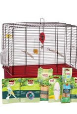 Living World Deluxe Budgie Starter Kit - 19.7in x 11.8in x 18.9in