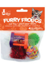 Cat Love Furry Frolics Cat Toy - Assorted Cat Toys - 4 pieces
