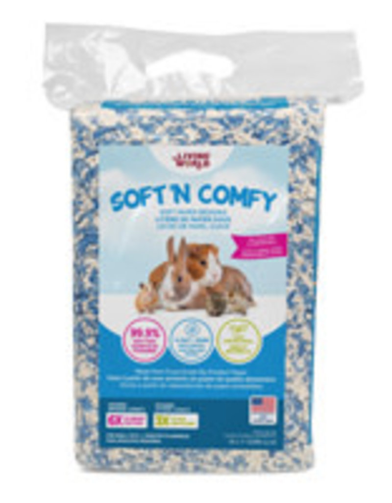 Living World Soft 'N Comfy Small Animal Paper Bedding - Bi-Colour - 36 L (2200 cu in)