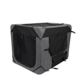 Zeus Deluxe Soft Crate - Grey/Black - Medium