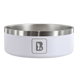 Brad Pattison BRAD PATTISON KYA Stainless Steel Dog Bowl - White