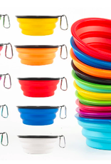 Collapsible Pet Silicone Bowl Assorted Colors - 1000mL