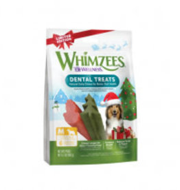 Whimzees Whimzees Winter Shapes Variety Bag Medium 6.3 oz Dental Chew for Dogs