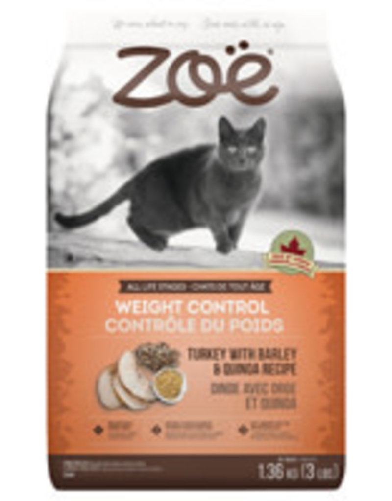 zoe Zoë Cat Weight Control – Turkey with Barley & Quinoa - 1.3 kg (3 lbs)