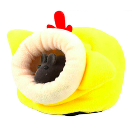 Soft Plush Small Animal Hideout - Yellow