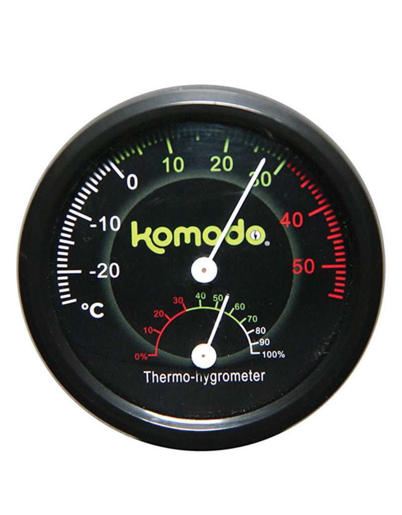 Komodo Komodo Combined Thermometer & Hygrometer Analog