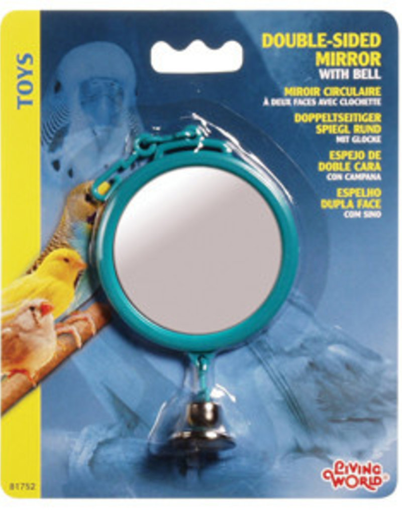 Living World Double-Sided Mirror with Bell - Large - 7 cm (2.8")