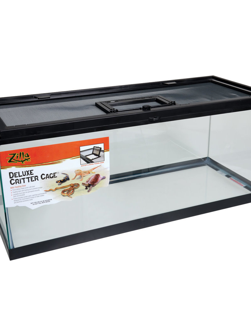 Zilla Deluxe Critter Cage with Feeding Door - 20 gal Long