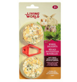 Living World Wheel Delights Herb & Hay Flavor 2pk