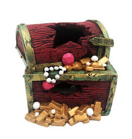 Aqua-Fit Aqua-Fit Polyresin Red Treasure Box 4.5x4x4"