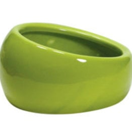 Living World Ergonomic Dish - Large - 420 mL (14.78 oz) - Green/Ceramic