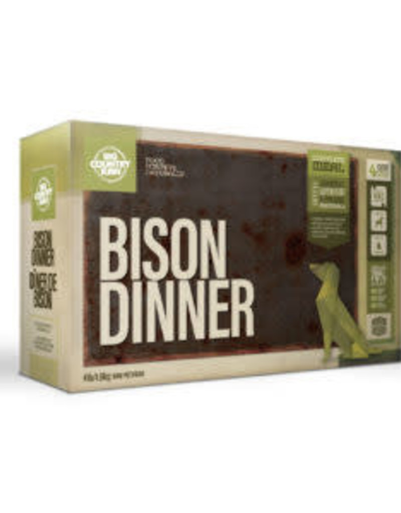 Big Country Raw Big Country Raw Bison Dinner Carton 4lb