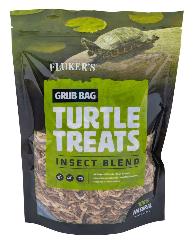 Fluker's Fluker's Grub Bag Turtle Treats - Insect Blend Shrimp - 6 oz