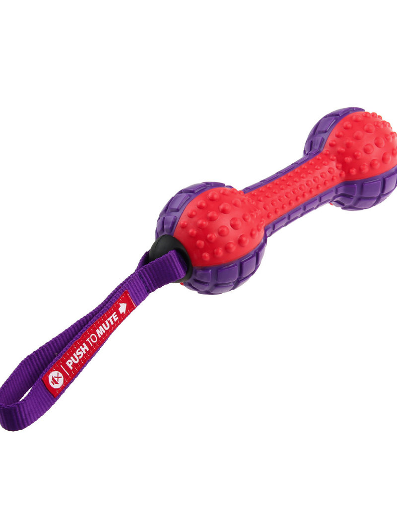 Gigwi Gigwi Classic Push To Mute - Dumbbell - Red/Purple