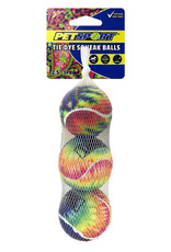 PETSPORT USA PetSport Tie Dye Squeak Ball - 2.5" - 3pk