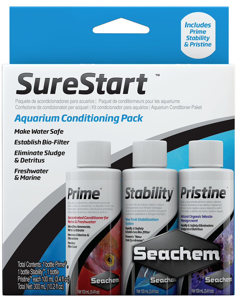 Seachem SureStart Aquarium Conditioning Pack - 3 x 100 mL