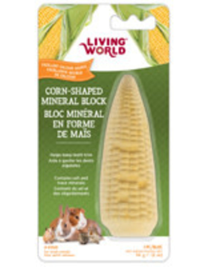 Living World Corn-Shaped Mineral Block for Small Animals - 56 g (2 oz)