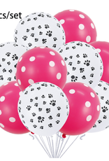 AliExpress Ali Puppy Dog Pet Paw Birthday Party Supplies - Pink Balloons