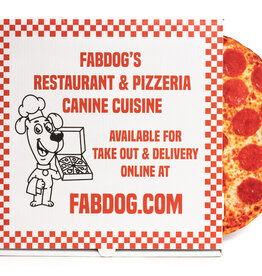 Fabdog Fabdog Foodies 10" Pizza Super-Squeaker Toy