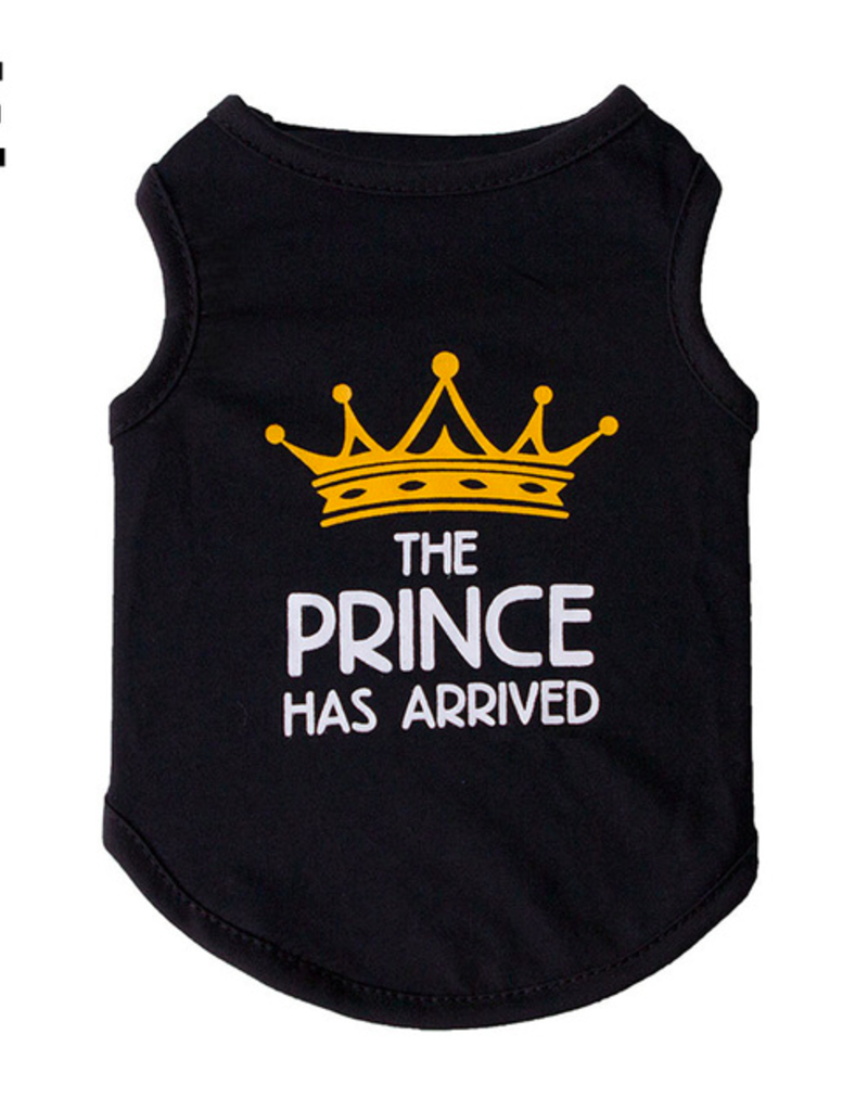 AliExpress Dog T-Shirt - The Prince Has Arrived - XSmall