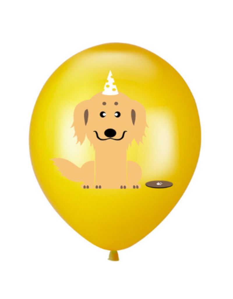 AliExpress Dog Cartoon Latex Balloon - Gold